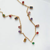 Lavender Kahlea Necklace | Multicolor Gem Necklace Necklace