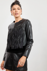 Lavender Daredevil Fringe Jacket Jacket