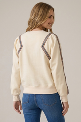 Gray In The Groove Puff Sleeve Sweatshirt Sweatshirt