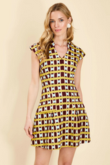 Bisque Tianna Mini Dress in Morning Gingham Mini Dress