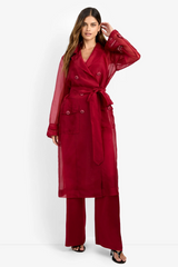 White Smoke Angelico Trench Coat