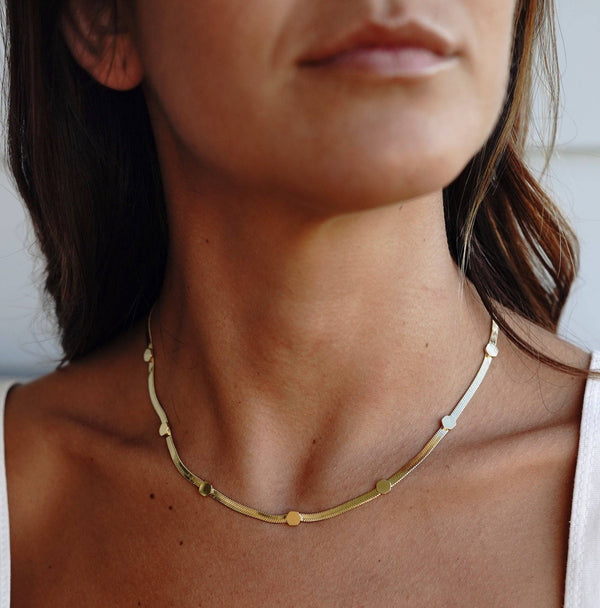 Sienna Laia Gold Circles Necklace Necklace