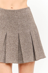 Shyla High Waisted Pleated Mini Skirt Mini Skirt