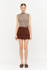 Madi Sleeveless Mock Neck Top Top