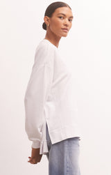 White Smoke Modern Weekender Sweatshirt