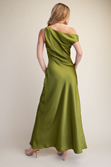 Gray The Look Of Love Satin Maxi