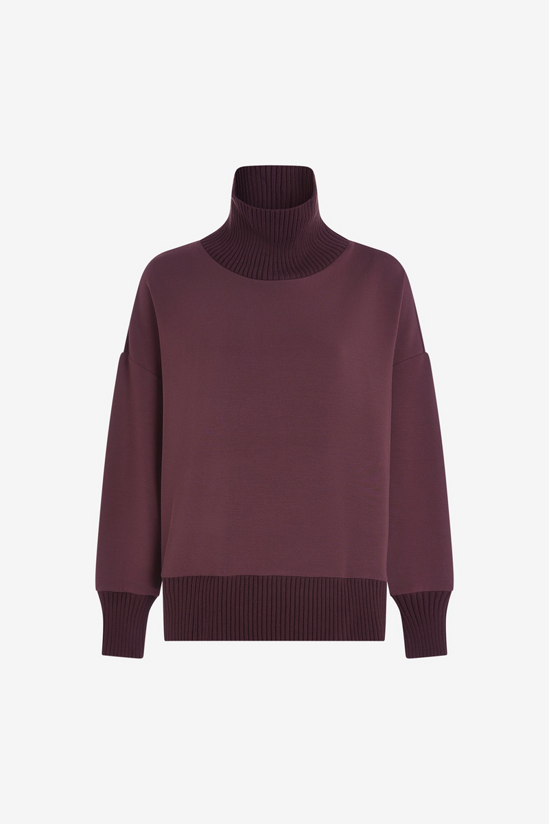 White Smoke Baker High Neck Sweat Sweatshirt