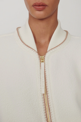 Light Gray Klaudia Fleece Jacket Jacket