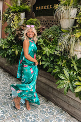 Dark Slate Gray New Elisa Dress Maxi Dress