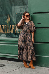 Dark Slate Gray Trudy Midi Dress Midi Dress