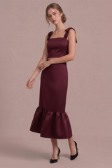 The Romantic Ruffle Hem Skirt Midi Skirt