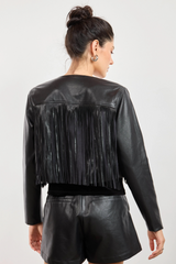 Lavender Daredevil Fringe Jacket Jacket