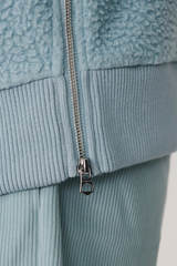 Slate Gray Jaylin Half Zip Fleece Sweater