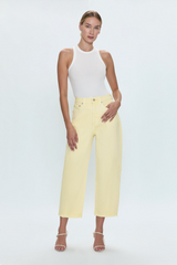 Eli High Rise Arched Leg | Soft Buttercup