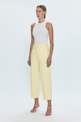 Eli High Rise Arched Leg | Soft Buttercup