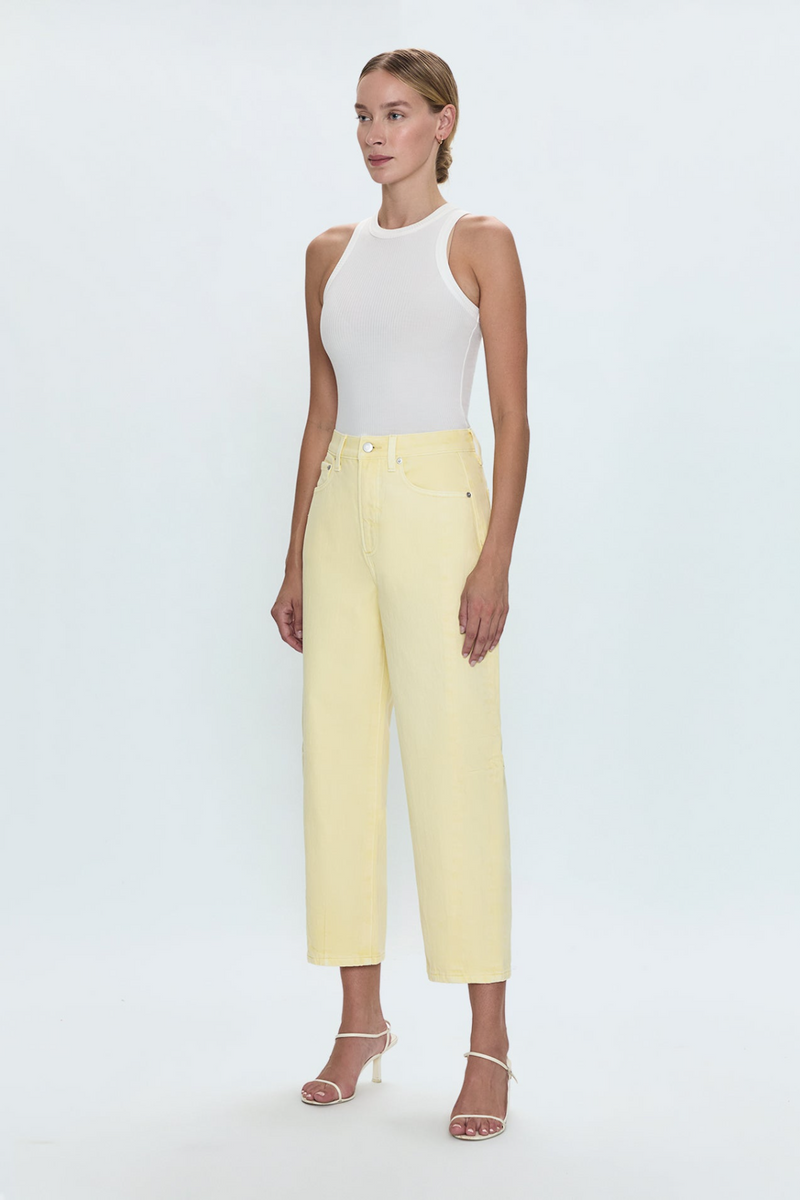 Eli High Rise Arched Leg | Soft Buttercup