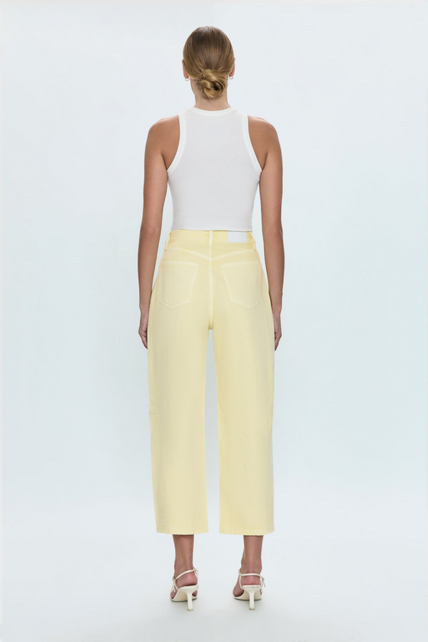 Eli High Rise Arched Leg | Soft Buttercup