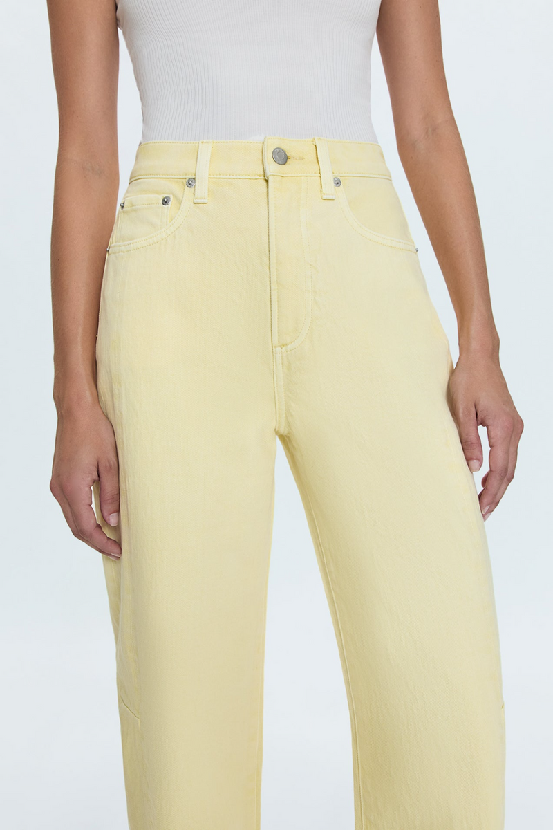 Eli High Rise Arched Leg | Soft Buttercup