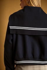 Black Beyond The Sea Bomber Jacket Jacket