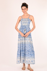 Misty Rose Adya Maxi in Blue Bell Maxi Dress
