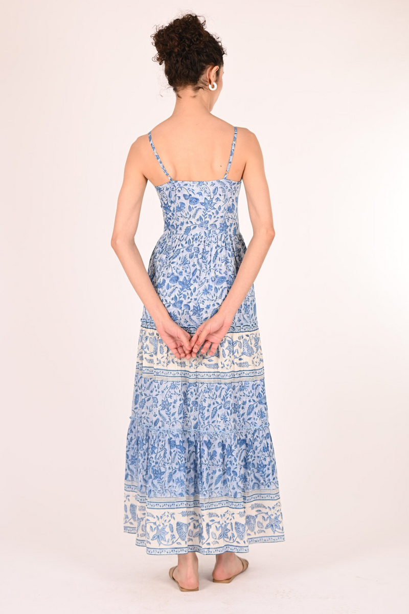 Misty Rose Adya Maxi in Blue Bell Maxi Dress