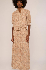 Zinny Top Wuthering Winds Print Top