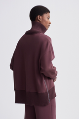 Lavender Baker High Neck Sweat Sweatshirt