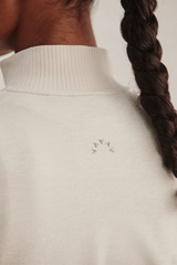 Light Gray Rufus Cropped Zip Through Sweater