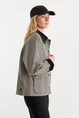 Lavender The Heritage Jacket in Black Check Jacket