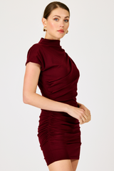 Lavender Arabella Draped Mini Dress Mini Dress