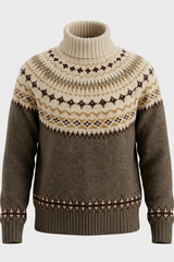 Lavender Sumana Sweater in Heritage Fair Isle Sweater