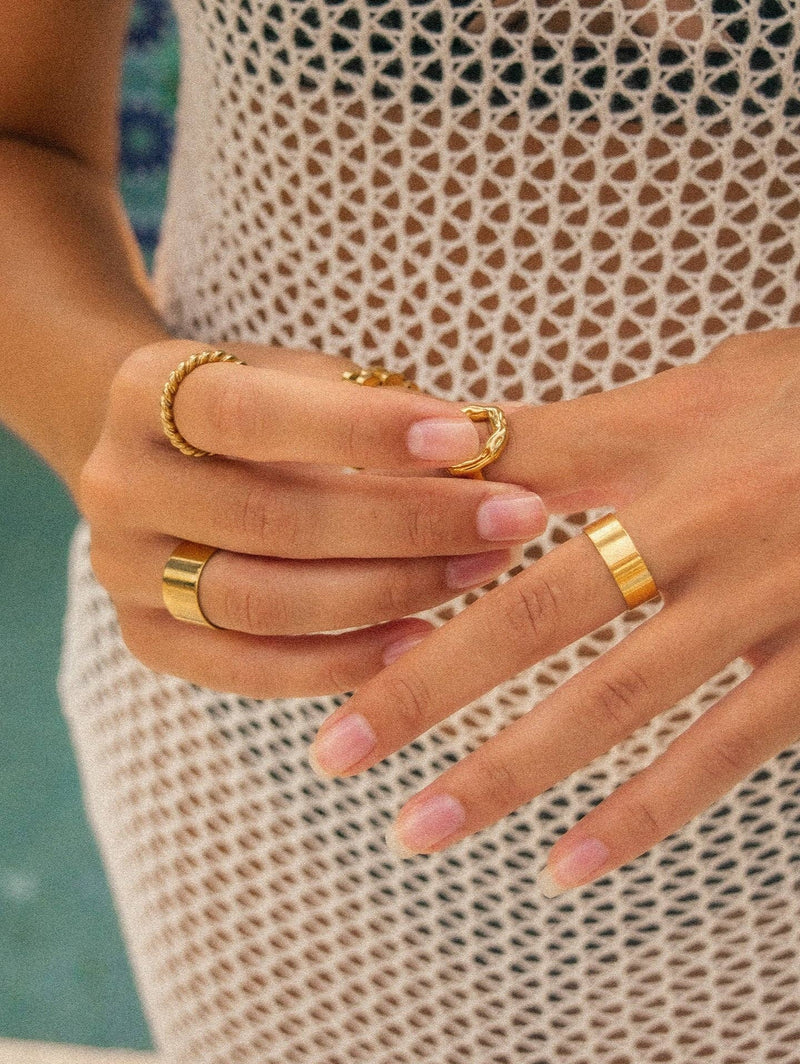 Rosy Brown Sunbather Waterproof Ring: Thick Ring