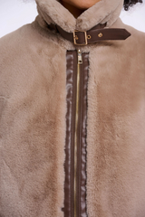Rosy Brown Lambra Jacket Coats & Jackets