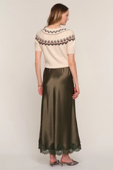 Dark Olive Green Mara Skirt Maxi Skirt