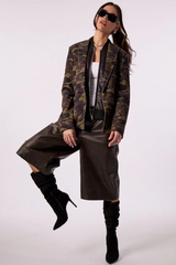 Lavender Helen Fireside Blazer With Puffer Insert in Camo Blazer