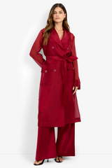 White Smoke Angelico Trench Coat