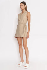 Beige Alyssa Romper Romper
