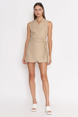 Beige Alyssa Romper Romper