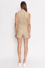 Beige Alyssa Romper Romper