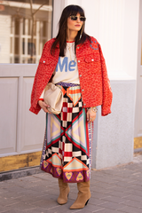 Gray Joy Printed Midi Skirt | Nomadic Midi Skirt