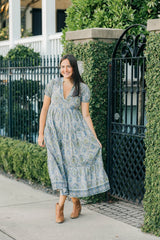 Dark Slate Gray Clover Maxi Dress Maxi Dress