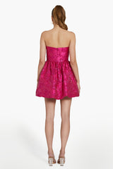 White Smoke Addison Dress in Brocade Mini Dress