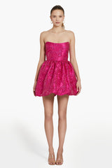 White Smoke Addison Dress in Brocade Mini Dress