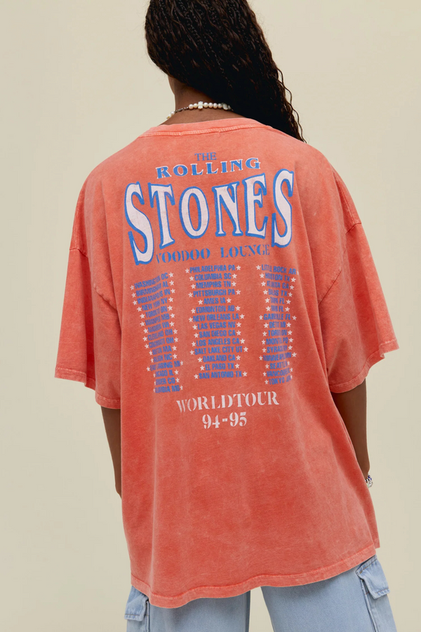 Gray Rolling Stones World Tour 94-95 Tee Graphic Tee