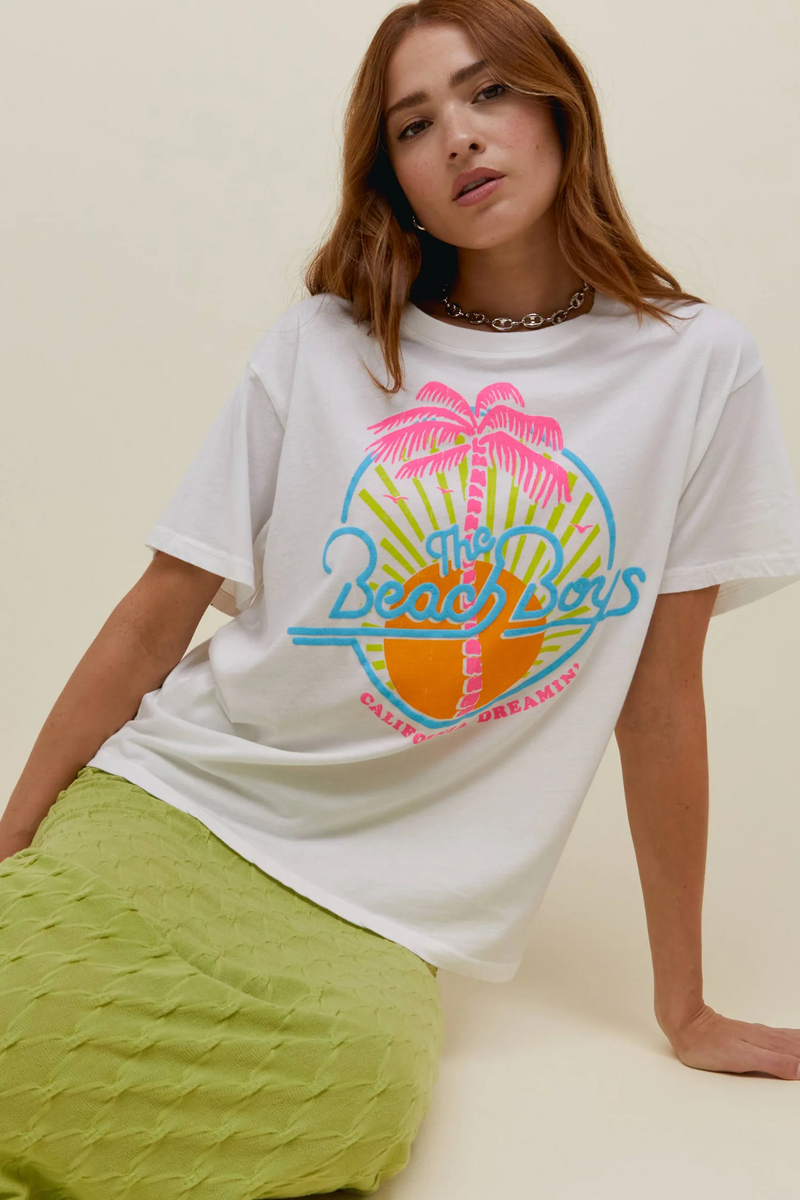 Gray The Beach Boys California Dreamin BF Tee Graphic Tee