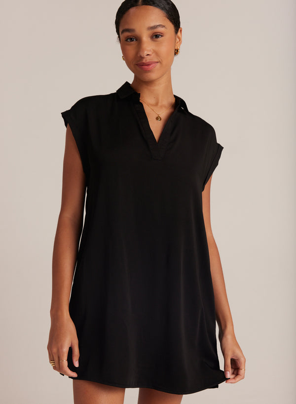 Black Cap Sleeve Mini Dress Dress