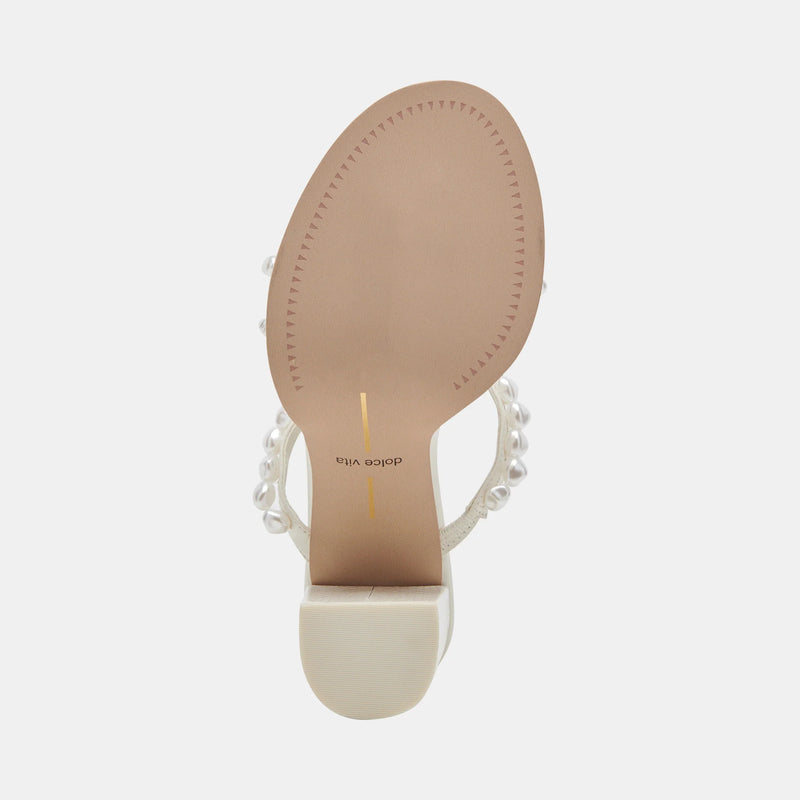 White Smoke Barrit Pearl Heels Heel