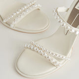 Light Gray Barrit Pearl Heels Heel