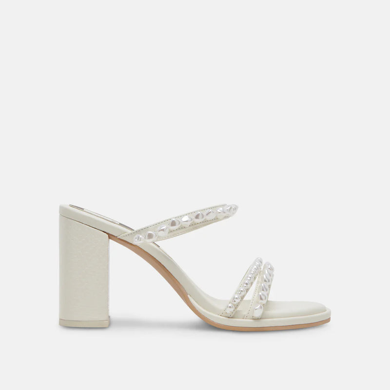 White Smoke Barrit Pearl Heels Heel