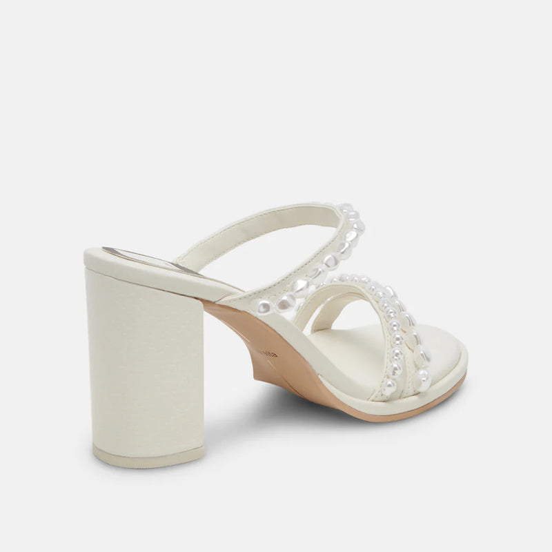 White Smoke Barrit Pearl Heels Heel